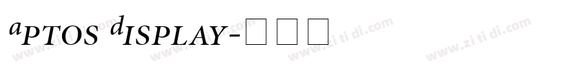 Aptos Display字体转换